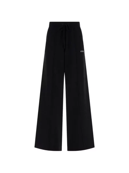 Pantaloni sport Guess evazate negru