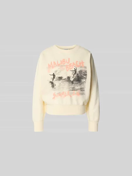 Bluza o kroju relaxed fit z foto printem Anine Bing biała