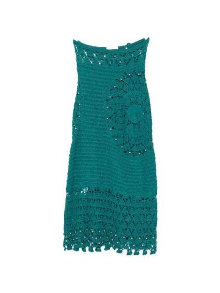 Fustă midi Rabanne verde