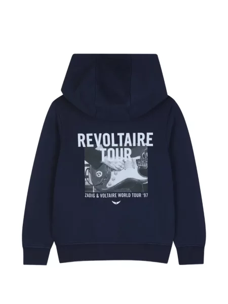 Bluza z kapturem dziecięca Zadig & Voltaire niebieska