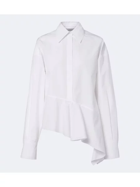 Cămașă Sportmax asimetrică din poplin alb