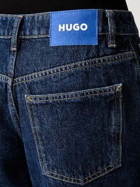Широкие джинсы Hugo Blue синие