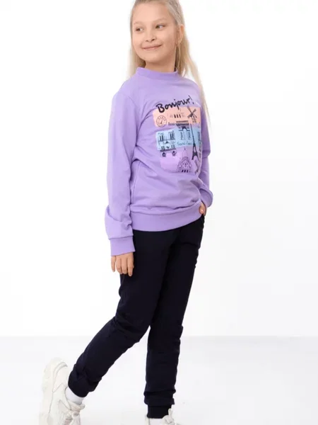 Дитячий Спортивний костюм Носи своє бузковий