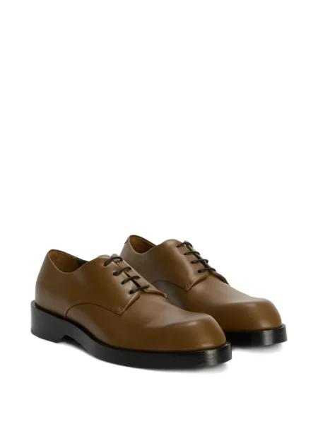 Pantofi derby Jil Sander din piele maro