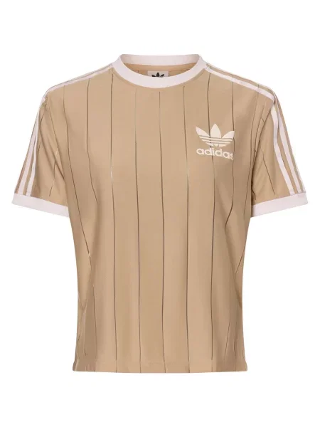 Koszulka Adicolor Pinstripe beżowa