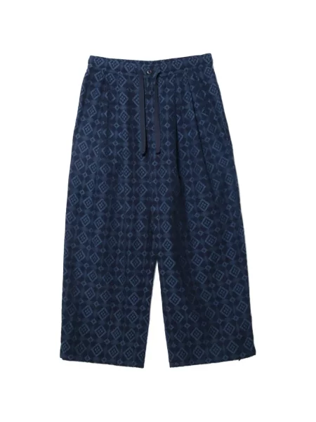 Pantaloni Maharishi cu cordon albastru