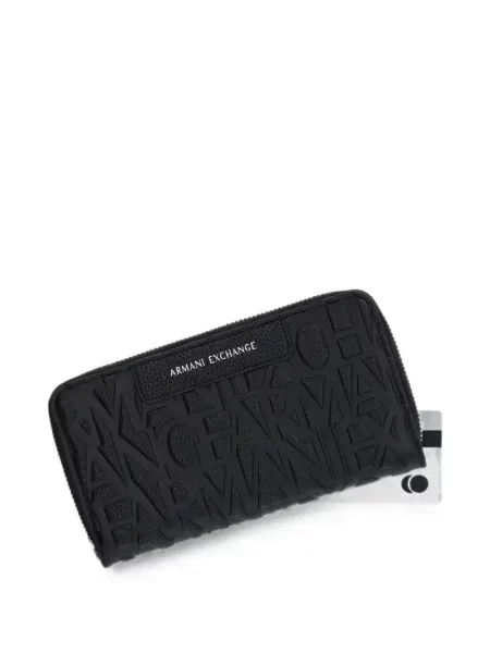 Portofel Armani Exchange cu autograf negru