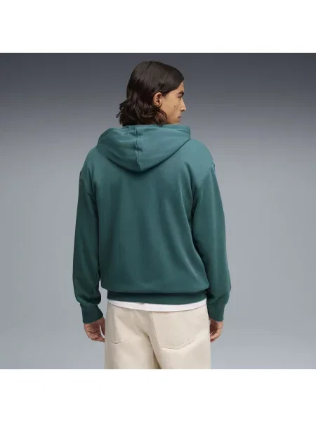 PUMA luźna bluza z kapturem Essentials z logo Odzież S zielony