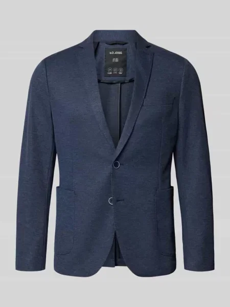 Marynarka garniturowa w kroju regular fit z dodatkiem S.oliver Black Label niebieska