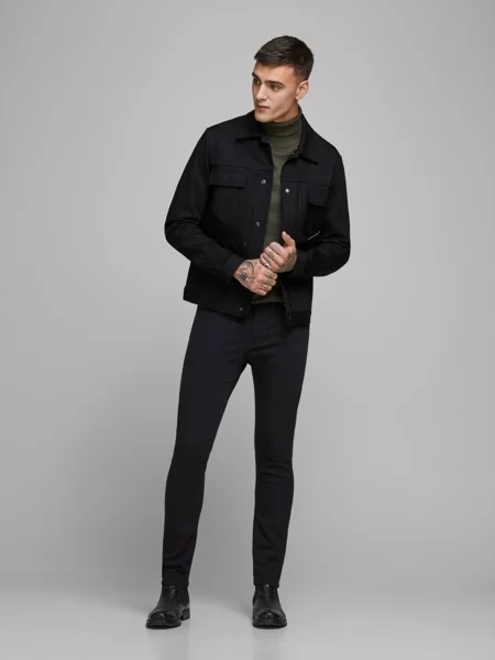 JACK & JONES Завужені джинси Без підкладки чорний