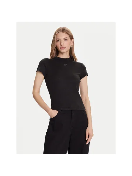 Guess Póló Slim Fit fekete