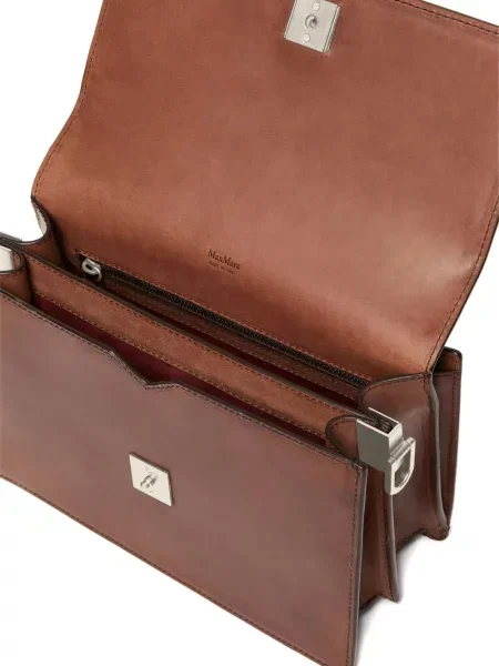Geanta de piele Max Mara din piele maro