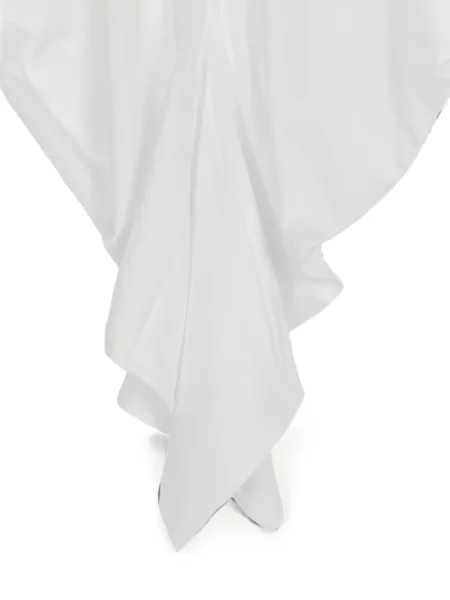 Tricou Róhe drapate alb