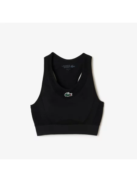 Lacoste Biustonosz Sportowy Active Bez Rękawów czarny