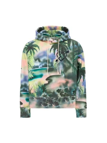 Bluza z kapturem Palm Angels z kapturem zielona