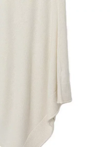 Pulover Benetton tricotate asimetric alb