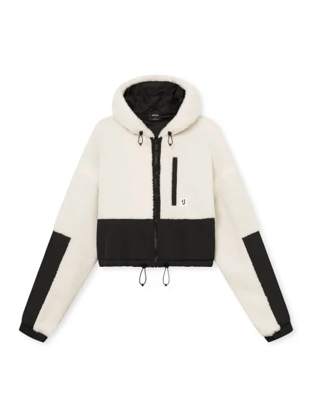 Johnny Urban Jachetă fleece Carey crem negru