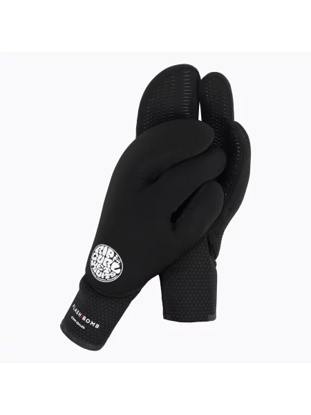 Мъжки неопренови ръкавици Rip Curl Flashbomb 3 Finger 90 Black WGLYEF черно