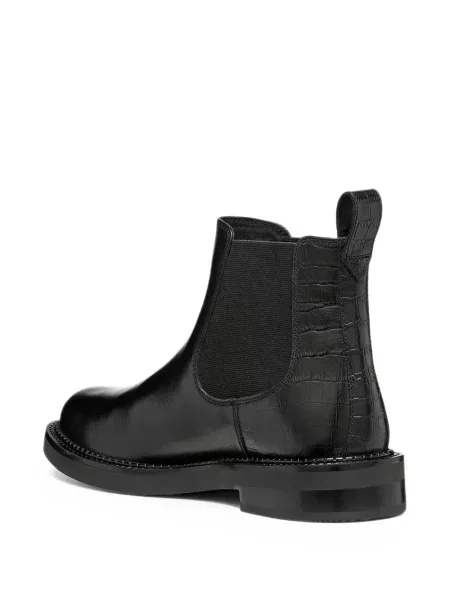 Cizme scurte Geox din piele negru