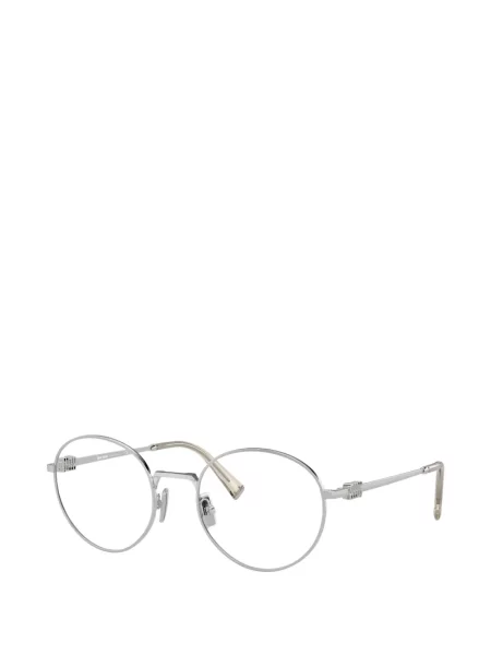 Apvalūs akiniai nuo saulės Miu Miu Eyewear sidabrinė