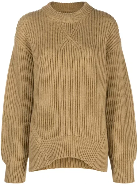 Pulover Jil Sander de lână maro