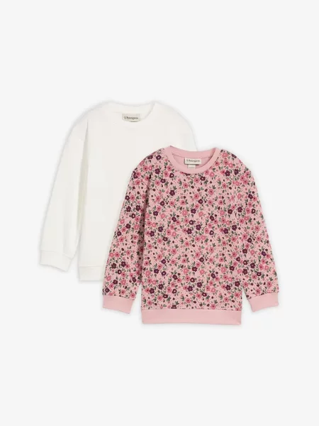 Bluza z czystej bawełny organicznej 2 szt. biała