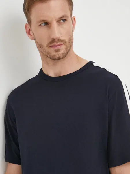 Kratka majica Tommy Hilfiger mornarsko modra črna