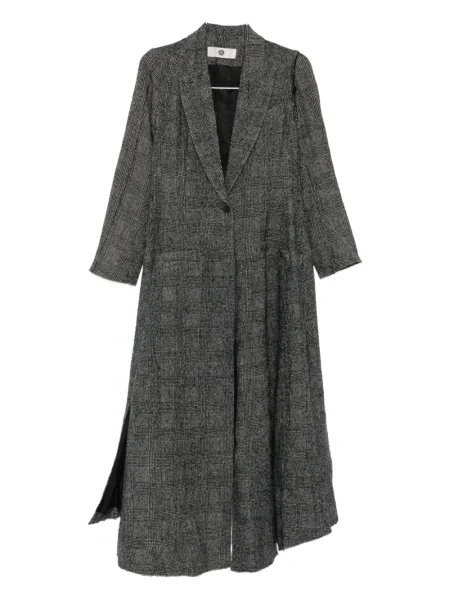 Palton Marc Le Bihan în carouri negru