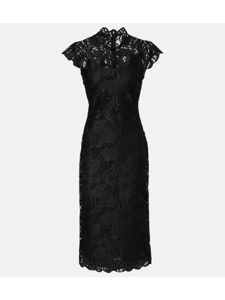 Rochie de cocktail Staud din dantelă de costum negru