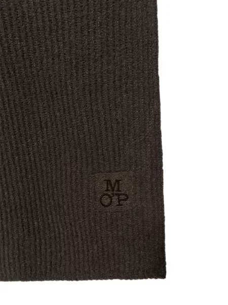 Fular Marc O'polo cu broderie tricotate maro