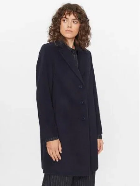 United Colors Of Benetton Palton de lână Bleumarin