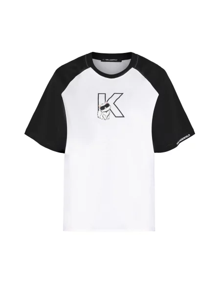Karl Lagerfeld Tricou negru alb
