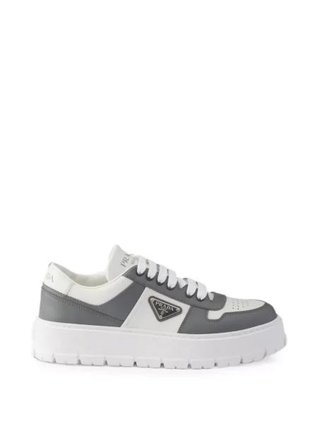 Bőr sneaker Prada fehér