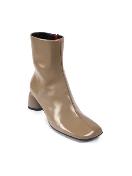Buty do kostki Halmanera skórzane szare