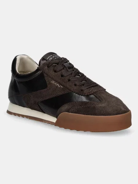 Gant sneakers din piele Baylle maro
