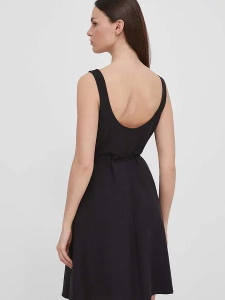 Calvin Klein Jeans ruha mini egyenes fekete