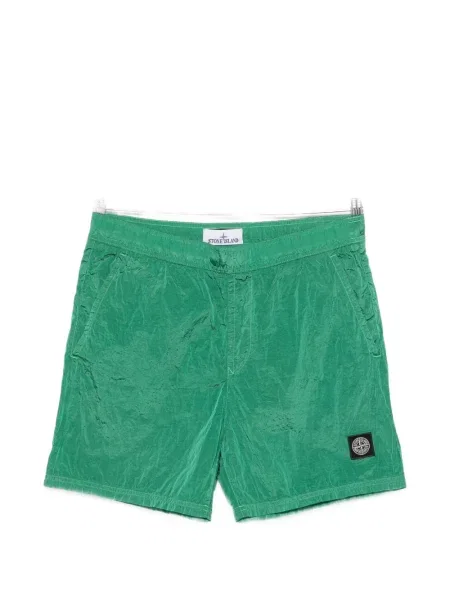 Slip de baie Stone Island cu strasuri verde