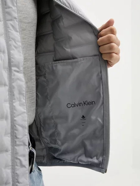 Klasszikus kabát Calvin Klein szürke