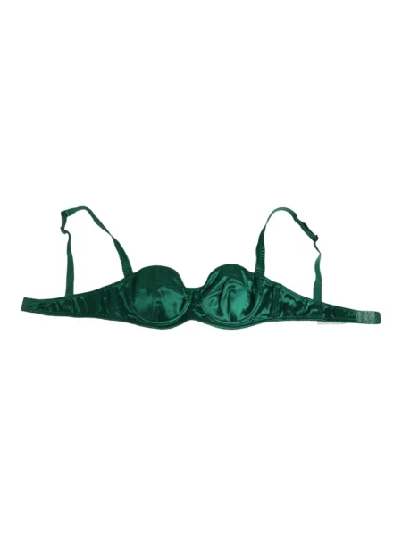 Satynowy biustonosz Dolce And Gabbana zielony