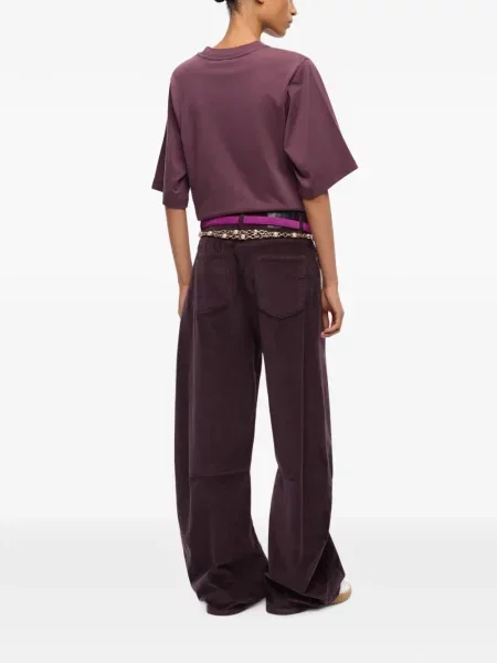 Mânecă largă tricou Pinko cu autograf violet