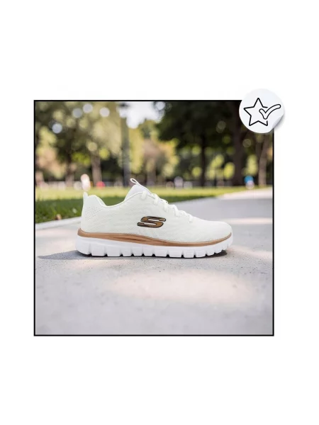 Félcipő Skechers fehér