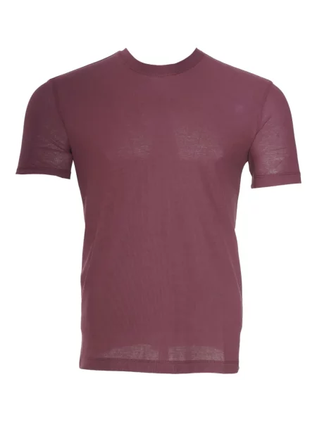 Tricou Kiton cu decolteu rotund roșu