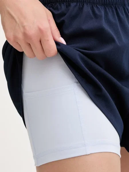 Női tenisz rövidnadrág Lacoste navy blue/phoenix blue. Méret: 34 kék