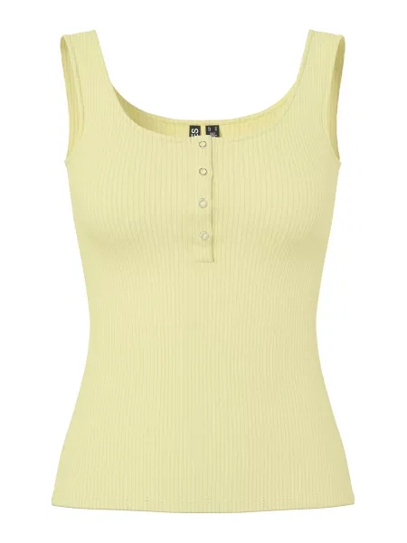 PIECES Top PCKITTE deschis galben