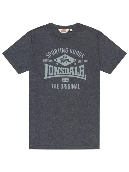 LONSDALE Tricou Whashton / metalic gri
