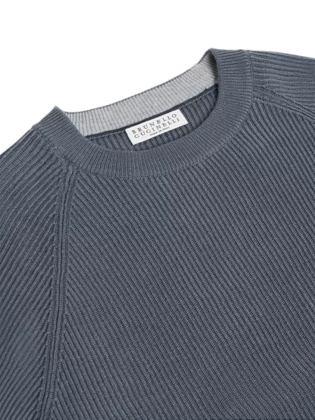 Sweter dziecięcy Brunello Cucinelli niebieski
