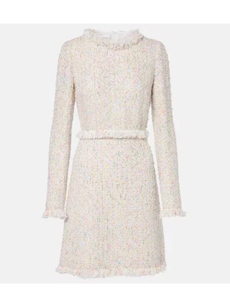 Rochie Giambattista Valli cu franjuri alb