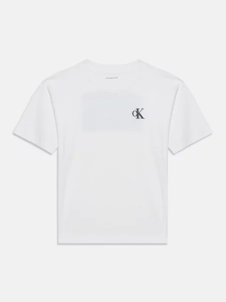 Calvin Klein Jeans Marškinėliai NYC antracito / tamsiai raudona balta