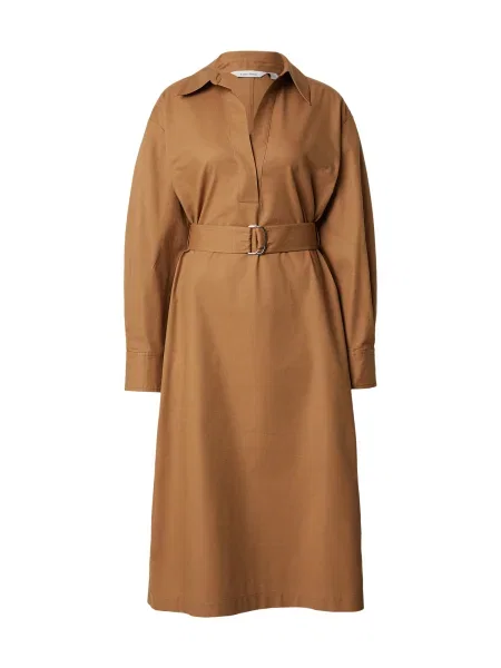 & Other Stories Rochie tip bluză deschis maro