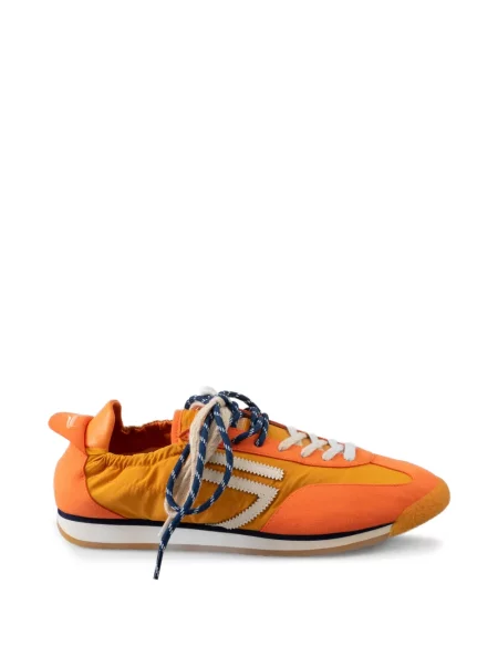 Sneakerși Puraai cu șireturi din dantelă portocaliu